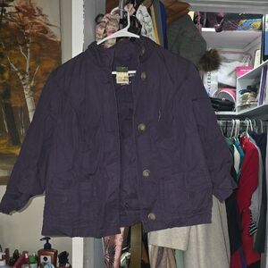 Eddie Bauer Deep Purple Cotton Jacket